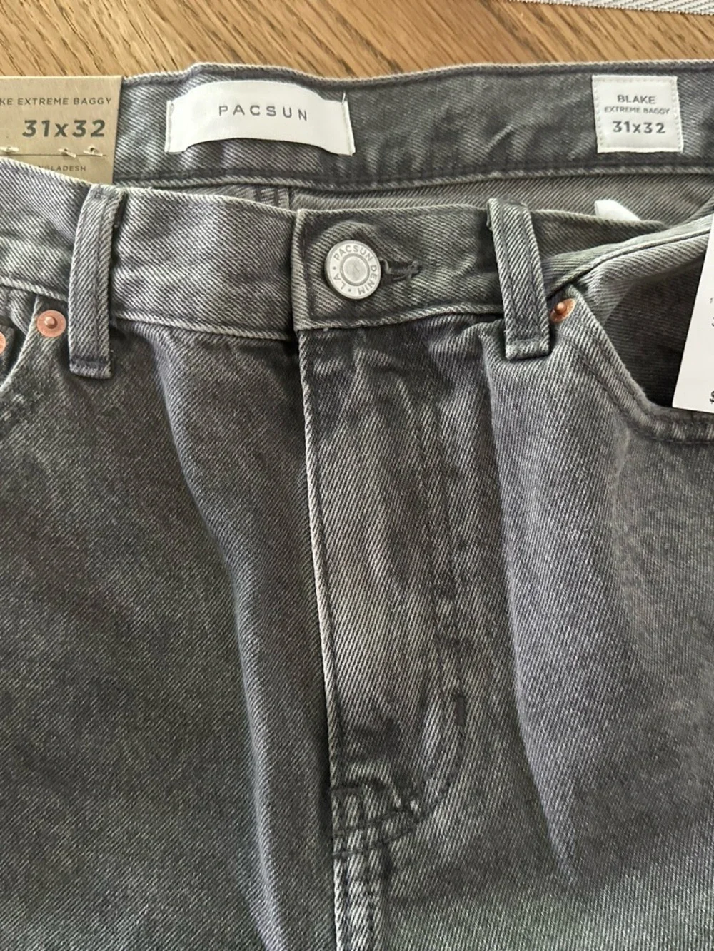 PacSun Men’s Blake Baggy Jeans - Charcoal Gray